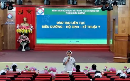 Đào tạo liên tục Điều dưỡng - Hộ sinh - Kỹ thuật y tháng 11 năm 2025